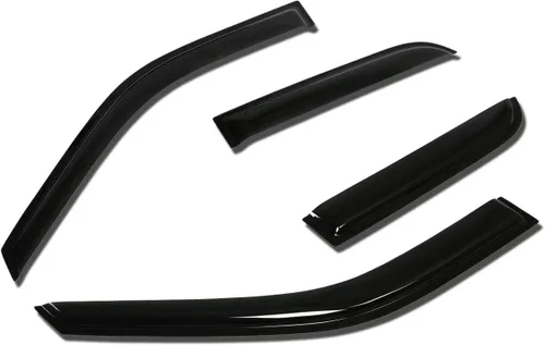 Miniatura 40 de Auto Dynasty 4 protectores de lluvia con cinta adhesiva para ventana compatibles con Honda Civic 1996-2000 de 4 puertas, protectores de lluvia