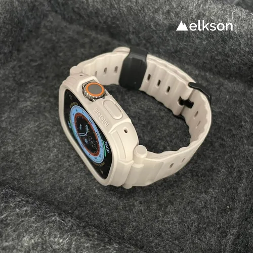 Miniatura 5 de elkson Funda con Correa para Apple Watch Ultra de 49mm 3/2/1 con Protector de Pantalla de Vidrio Templado, Serie Quattro Pro Resistente para Correa