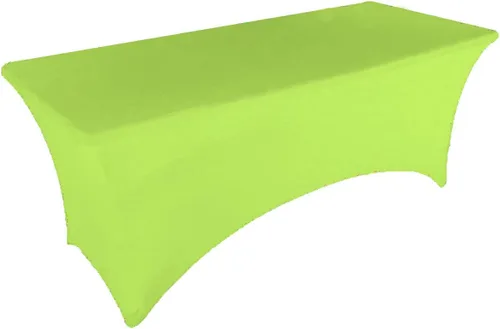 Miniatura 11 de Mantel de mesa de elastano elástico para mesa plegable rectangular de 5.9 ft, color verde cazador