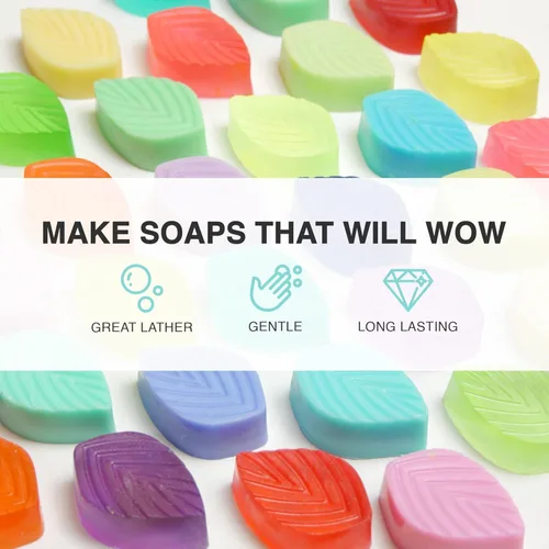 Miniatura 2 de Saponify - Base de jabón para derretir y verter aloe de 4 libras, base de jabón puro de aloe vera que mejora la piel, base de jabón de glicerina