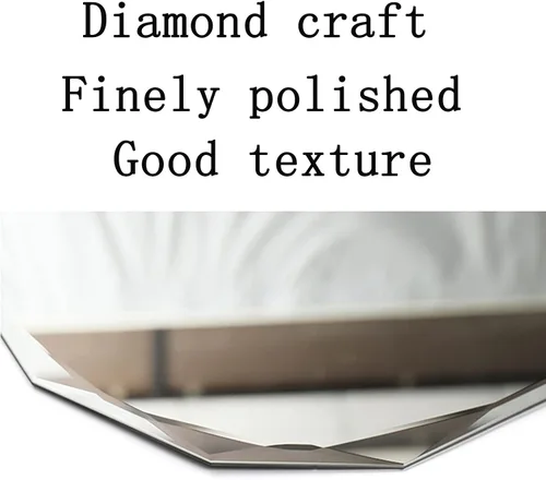 Miniatura 6 de Espejo decorativo para montaje en pared para baño de cuerpo entero, espejo largo para puerta grande, espejo cosmético, transparente, estable