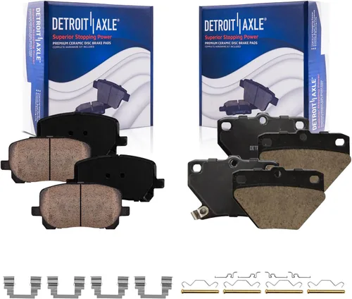 Miniatura 57 de Detroit Axle - Kit de freno delantero para Dodge Ram 1500 Durango Dakota Chrysler Aspen Dakota Driver Side Disco Freno Pinza de freno de cerámica