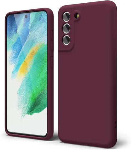 Miniatura 372 de oakxco Funda para teléfono Samsung Galaxy S21 Ultra con agarre de silicona líquida, bonita funda delgada y delgada de goma suave de TPU lisa