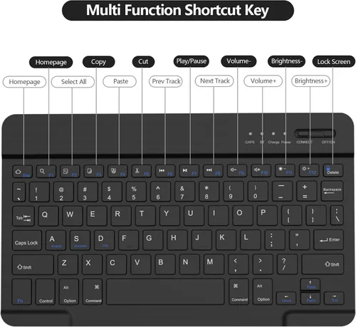 Miniatura 3 de BQSS Funda para iPad (A16) de 11ª y 10ª Generación con Teclado, Activación/Suspensión Automática, Funda con Teclado Bluetooth Inalámbrico