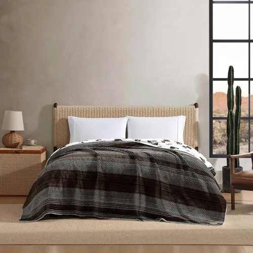 Miniatura 12 de Wrangler - Manta de tamaño individual, ropa de cama de forro polar de felpa súper suave y reversible, manta para sofá o cama (verde arena coyote)