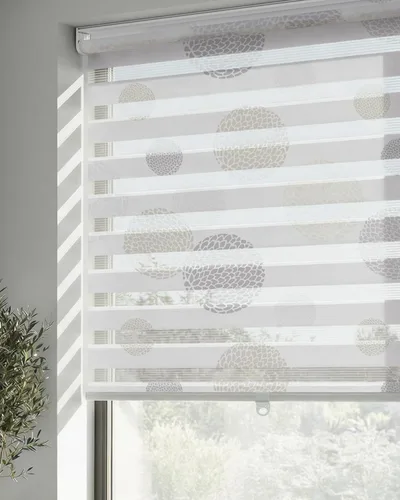 Miniatura 9 de LazBlinds Persianas estilo cebra sin cordones para ventanas, con patrón de doble capa para máxima privacidad y control de la luz, elegantes