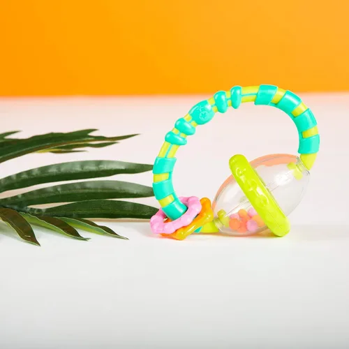 Miniatura 16 de Bright Starts Soothers & Shakers 7 piezas Set de regalo - Sonajeros, mordedores y juguetes para el cochecito sin BPA, unisex, para recién nacidos