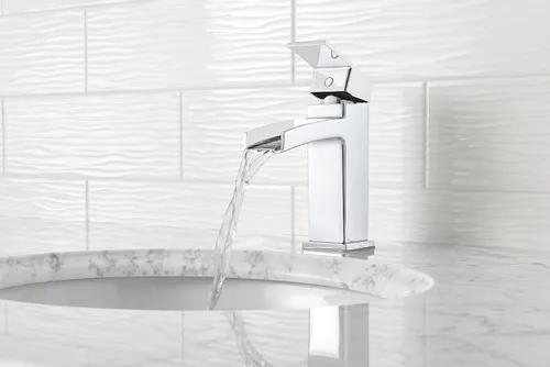 Miniatura 6 de Pfister Kenzo Llave para baño, sin plomo, de 4 pulgadas, centrada., LG42-DF0C Cromo pulido
