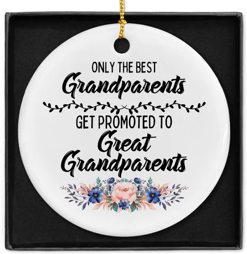 Miniatura 10 de Only The Best Friends Get Promoted to Auntie - Adornos de cerámica para mujeres, regalo para mujeres, anuncio de bebé, árbol de Navidad, adornos