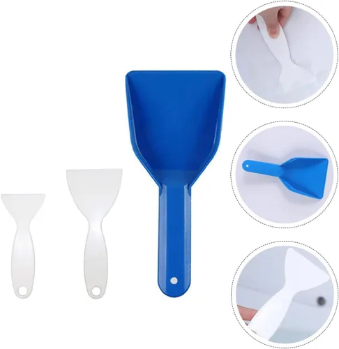 Miniatura 6 de INOOMP Gadgets domésticos Gadgets domésticos Gadgets domésticos 3 unids plástico frigorífico congelador raspador de hielo de plástico Congelador