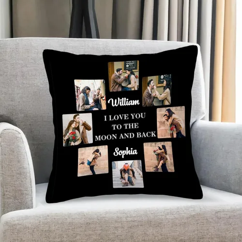 Miniatura 10 de Best Mom Ever Personalized Pillowcase – Custom Photo Collage Throw Pillow Cover, Gift for Family, Couple, Christmas, Mother's Day & Birthday 5