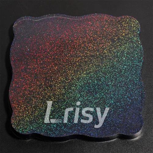 Miniatura 4 de Lrisy - Polvo holográfico de purpurina extrafina con tapa agitadora, lentejuelas con purpurina para resina epoxi, slime, vasos, uñas y artes