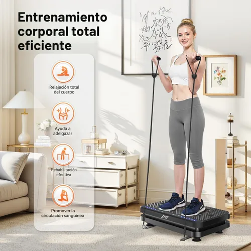 Miniatura 5 de AXV Vibration Plate Fitness Platform Exercise Machine Vibrating Shaking Full Body Shaker Workout Vibrate Stand Shake Board Sport Gym for Weight Loss