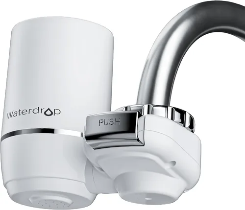 Miniatura 14 de Waterdrop Filtro de agua para grifo de fregadero, purificador de agua certificado NSF, filtro de agua del grifo de 320 galones para fregadero