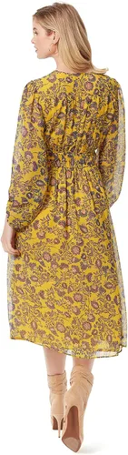 Miniatura 3 de Jessica Simpson Vestido midi con cuello en V Annalise para mujer