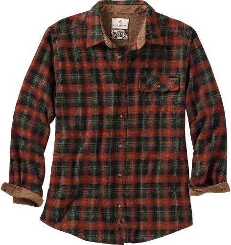 Miniatura 51 de Legendary Whitetails Camisa de franela de manga larga con botones para hombre, 100% algodón