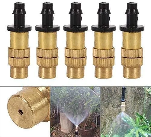 Miniatura 3 de Yosoo Boquilla de rociadores rociadores para riego riego sistemas de nebulización de latón ajustable rociador atomizador para césped de jardín, 5