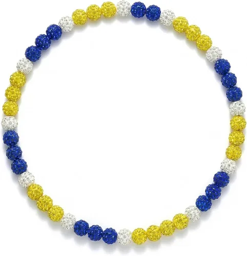 Collar de béisbol con cuentas para hombre, colección Bling Ice, de 16 a 20 pulgadas, ideal para equipos de béisbol y entusiastas Arctic Ice