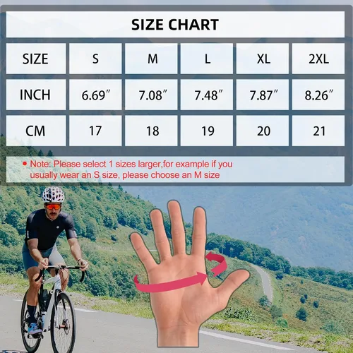 Miniatura 7 de Darevie Guantes de ciclismo, guantes de ciclismo de medio dedo, suaves y ligeros, guantes de ciclismo acolchados de gel que absorben los golpes