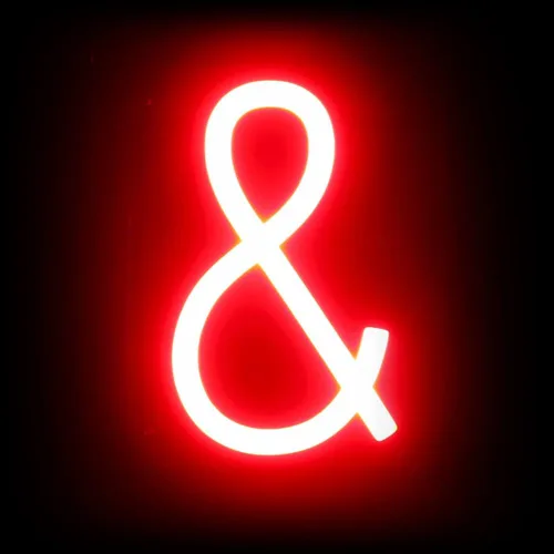 Miniatura 10 de SpellBrite LED Ampersand Señales de bricolaje intercambiables con personajes LED azules Componentes adicionales necesarios para iluminar 6.3