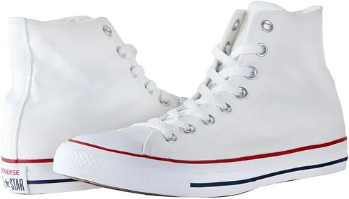 Miniatura 5 de Converse - Tenis Chuck Taylor All Star de cuero de alta calidad, de tobillo alto, para niño, blanco (Optical White)