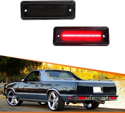 Miniatura 14 de ADIIL Luces LED de lente roja para parachoques trasero compatibles con 1978-1987 Chevrolet El Camino GMC Caballero, reemplazan las lámparas Luces
