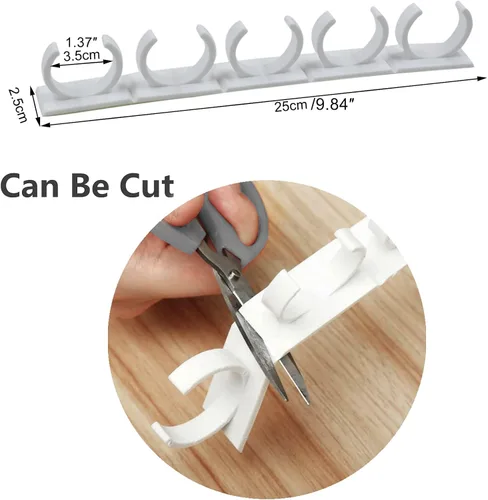 Miniatura 2 de Paquete de 4 pinzas de 20 clips para especias montado en la pared, estante organizador, soporte para almacenamiento de tarros de condimentos, clip