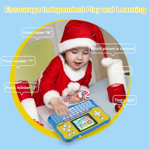 Miniatura 4 de Tablet para niños/Almohadilla de aprendizaje para bebés con 102 actividades/Tablet para niños pequeños con ABC/Palabras/Música/Matemáticas, juguetes