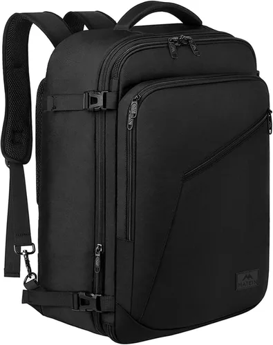 Miniatura 102 de MATEIN - Mochila de viaje extragrande de 10.56 galones, mochila de viaje ampliable apta para aerolíneas, para viajeros de fin de semana, hombres