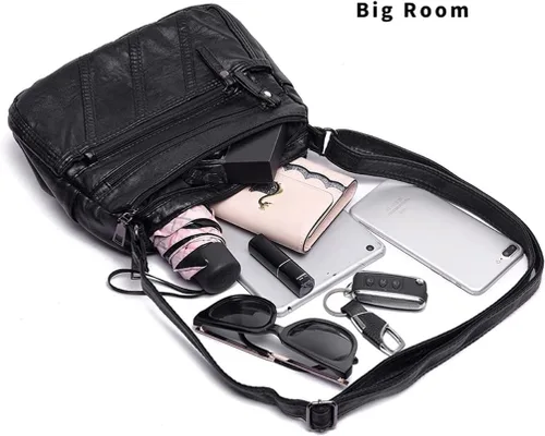 Miniatura 5 de Bolsos cruzados impermeables para mujer, bolso bandolera casual de piel sintética para mujer, bolso cruzado