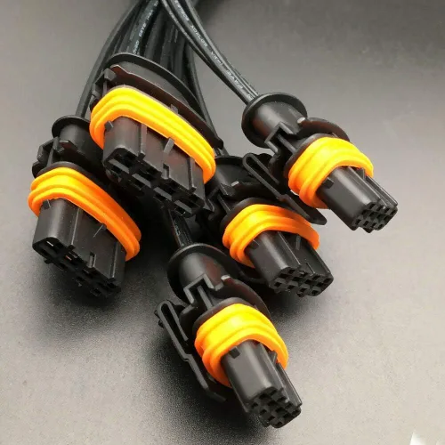 Miniatura 7 de 5pcs set compatible con Volvo 5 Cyl conector eléctrico de bobina de encendido UF341 30713416 enchufe