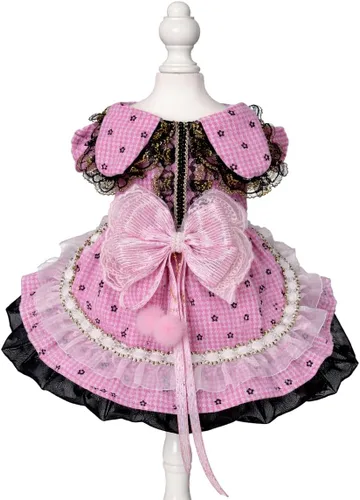 Miniatura 55 de Moda Vestido de Princesa de Chifón para Perro Dulce Cachorro para Perro EXTRAL Pequeño y Perro Pequeño Rosa M