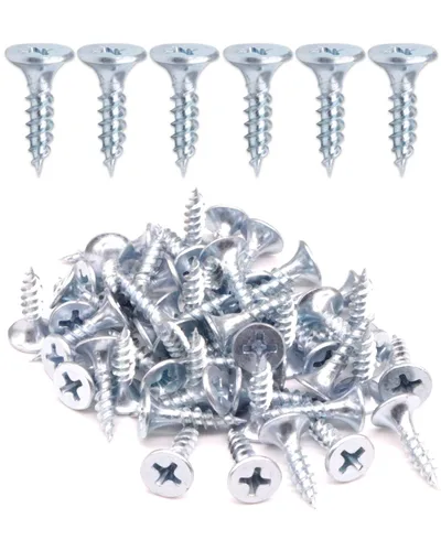 Miniatura 14 de IMScrews 100 tornillos para paneles de yeso de 1 pulgada, Phillips de cabeza plana #6, rosca fina, punta afilada, ideales para paneles de yeso