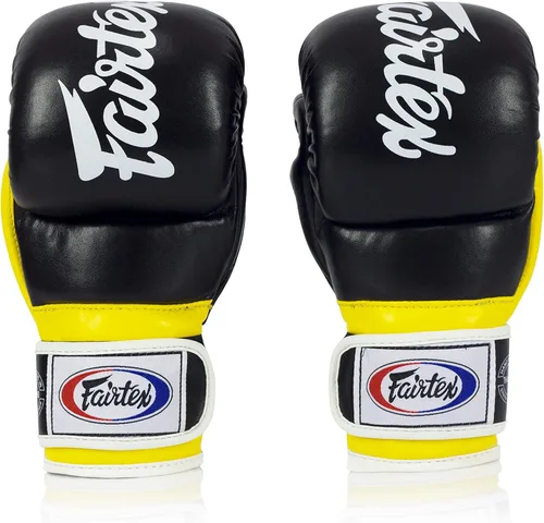 Miniatura 2 de Fairtex FGV18 Guantes de Muay Thai para Hombres, Mujeres y Niños Guantes de MMA para Artes Marciales Hechos de Cuero de Calidad Premium, Ligeros