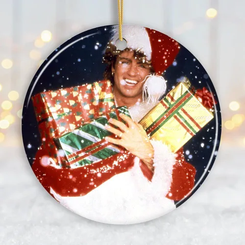 Miniatura 34 de Adornos navideños de moda con temática de cultura pop, películas y música - Huele a espíritu navideño Rock and Roll Adorno (Estrella)