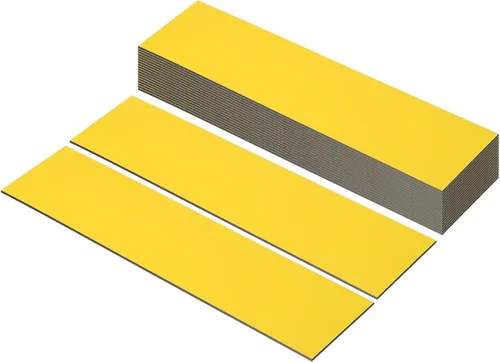 Miniatura 7 de PATIKIL Placas de nombre en blanco de 8"x2", paquete de 20, placas de nombre personalizadas grabadas personalizadas, rectángulos en blanco