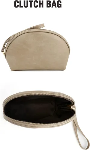 Miniatura 6 de KOGTLA Bolsos cruzados de cuero Hobo con correa de guitarra para mujer