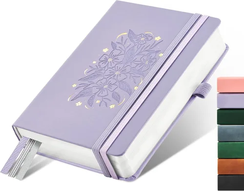 Miniatura 100 de &And Per Se - Cuaderno en blanco, 160 páginas, 5.7 x 8 pulgadas, cuaderno de rayas estrechas con papel grueso para escribir, cuaderno de tapa dura