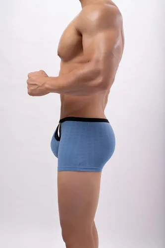 Miniatura 5 de 1 ONEFIT Calzoncillos tipo bóxer para hombre, ropa interior de ángulo plano, malla transpirable, seda de hielo, nailon, bolsa convexa, con apertura
