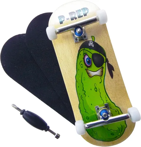 Miniatura 7 de P-REP V2 Performance Patineta Completa de Madera para Dedos 34mm - Banana