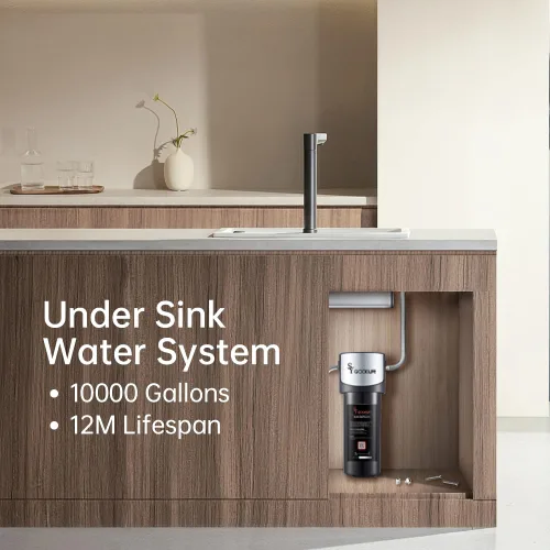 Miniatura 5 de SY GOODLIFE Q5-F Sistema de filtro de agua de conexión directa debajo del fregadero, elimina PFAS, fluoruro de PFOA/PFOS, cloro, plomo, mal sabor