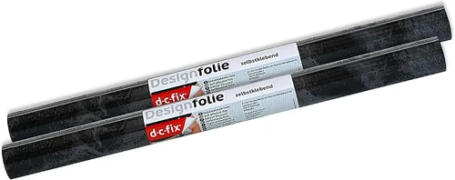 Miniatura 2 de d-c-fix 346-0048-2PK - Película autoadhesiva decorativa, color negro mármol, rollo de 17 x 78 pulgadas, paquete de 2