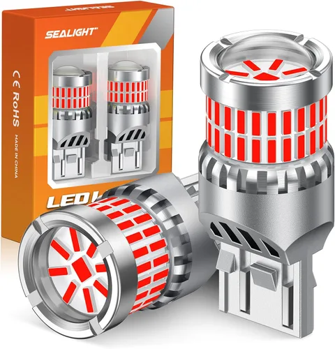 Miniatura 11 de SEALIGHT 194 foco LED 2000K ámbar 168 T10 2825 W5W 600% de brillo, focos LED de cuña para interior de automóvil, reemplazo para luces de matrícula