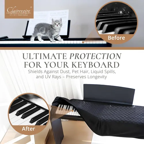 Miniatura 2 de Funda de piano digital para Yamaha - Teclado de piano para P143, P225, P223, P145, P143, P125a, P125, P115, P105, P71, P45, Kawai ES120, PX150