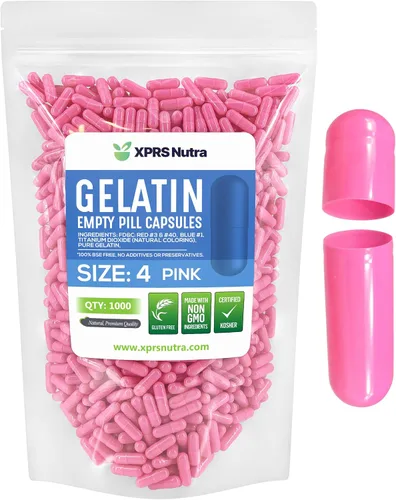 Miniatura 27 de XPRS Nutra Cápsulas vacías tamaño 4 – 100 cápsulas pequeñas de gelatina vacías – Pastillas de relleno de cápsulas de bricolaje – Cápsulas de gel