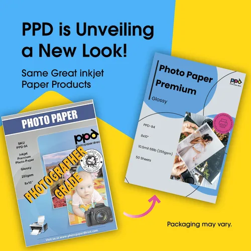 Miniatura 2 de PPD Papel fotográfico brillante para impresora de inyección de tinta, hojas imprimibles de alta calidad de 8 x 10 pulgadas para imagen