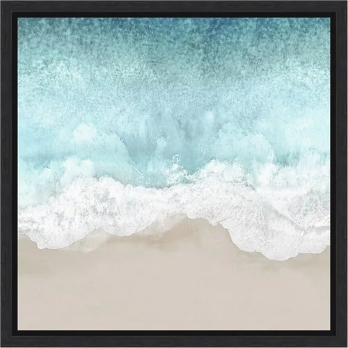 Miniatura 8 de Amanti Art Lienzo enmarcado para pared, 16 x 16 pulgadas, olas del océano II, por Maggie Olsen, lienzo enmarcado para pared, obras de arte de playa
