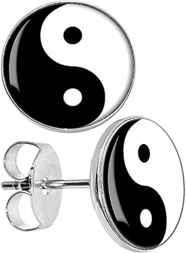 Miniatura 4 de Collares Yin Yang para 2 mejores amigos con pulseras de cordón ajustables a juego y aretes para mejor amiga, amistad, San Valentín, novio, novia