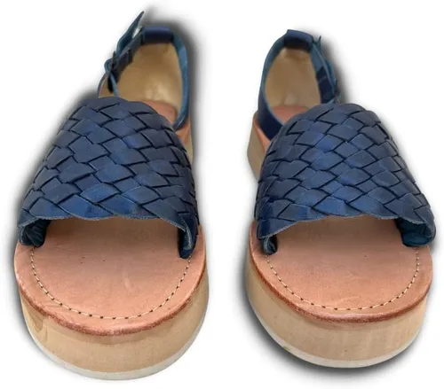 Miniatura 4 de Mexico en la Piel Sandalias Huarache de plataforma de cuero hechas a mano para mujer