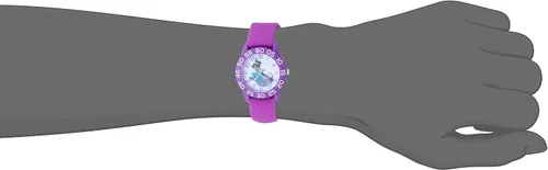 Miniatura 6 de Disney Princess Kids' Plastic Time Teacher Analog Quartz Nylon Strap Watch